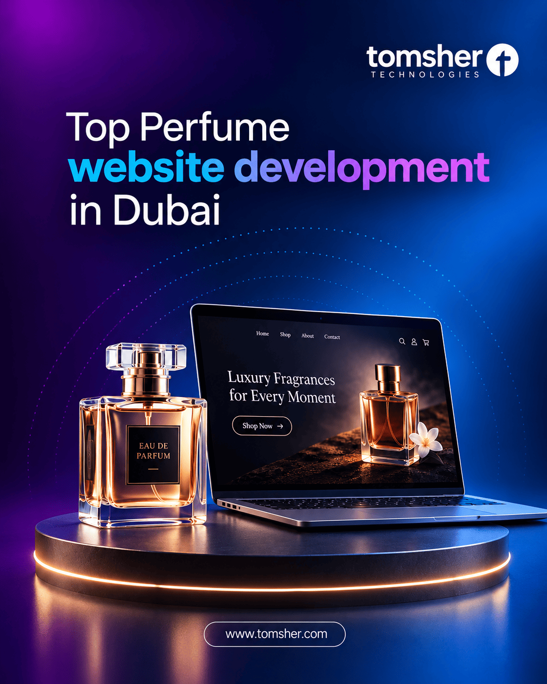 Top Perfume website development in Dubai
