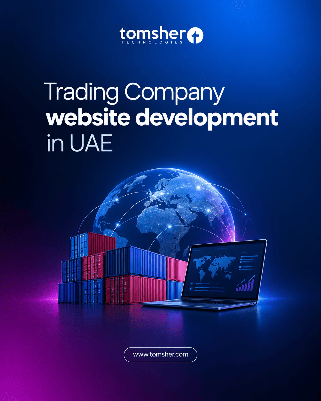 Trading company website development in UAE