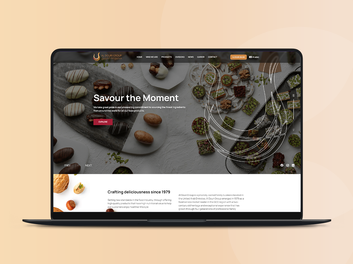 Retail Corporate Website image1